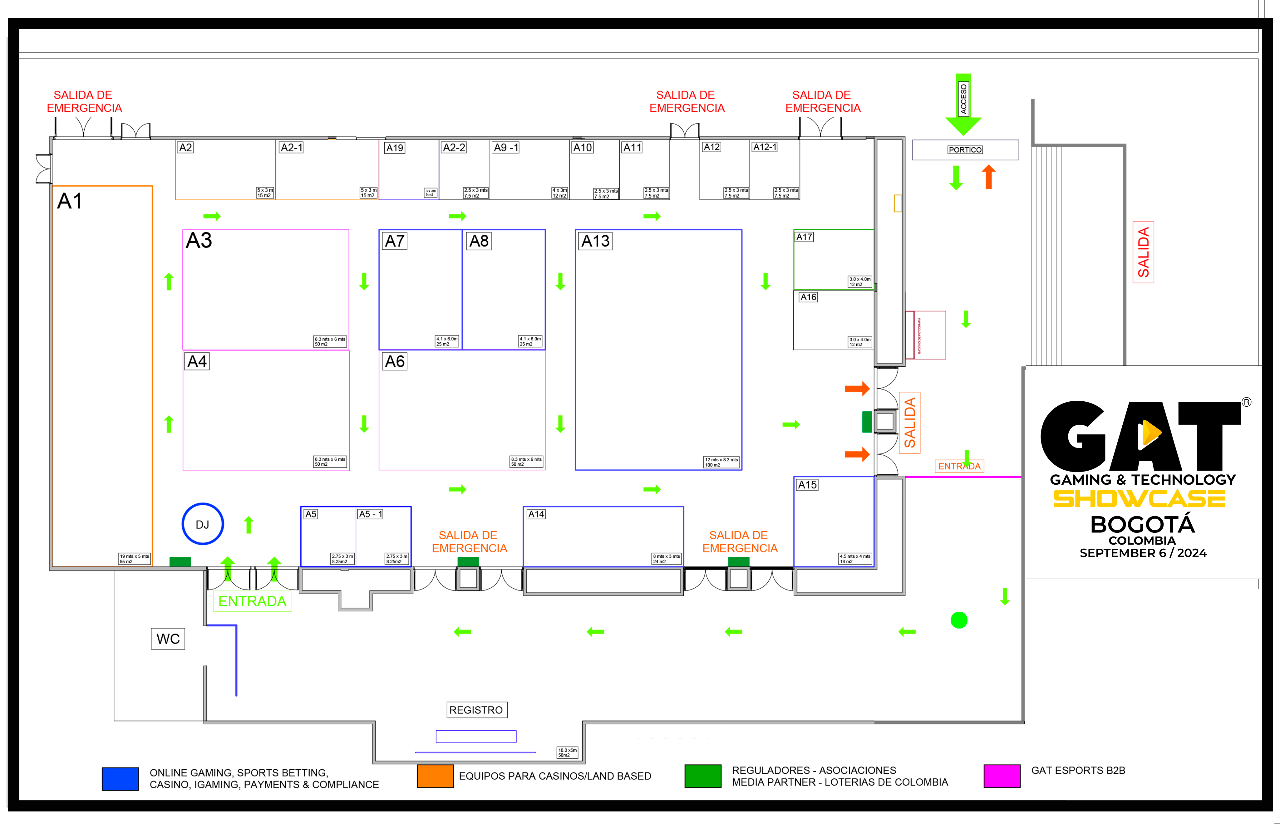 FLOOR PLAN GAT SHOWCASE BOGOTÁ 2024